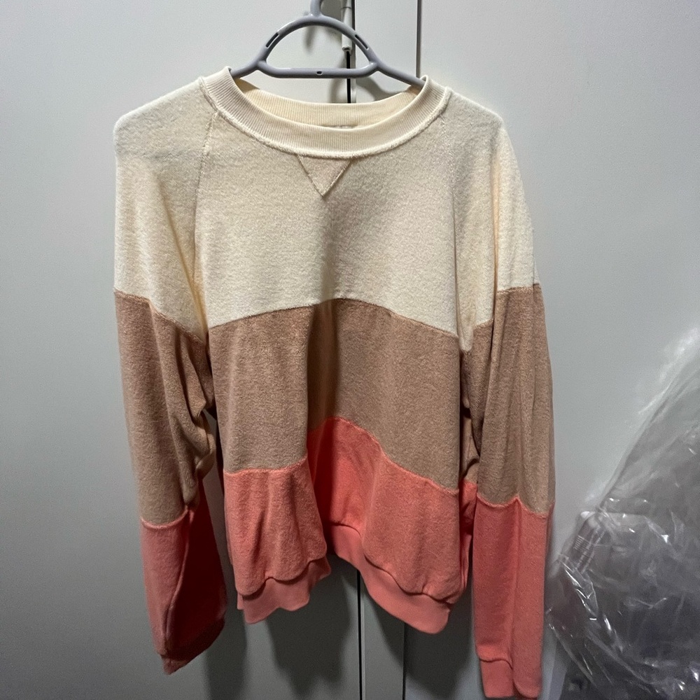 DONNI Tri Terry Sweater